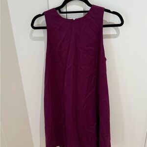 Alice + Olivia Rich Plum Sleeveless Dress